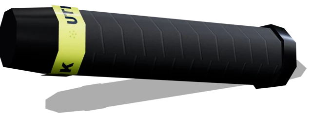 Black tacky overgrip wrapped on a paddle handle